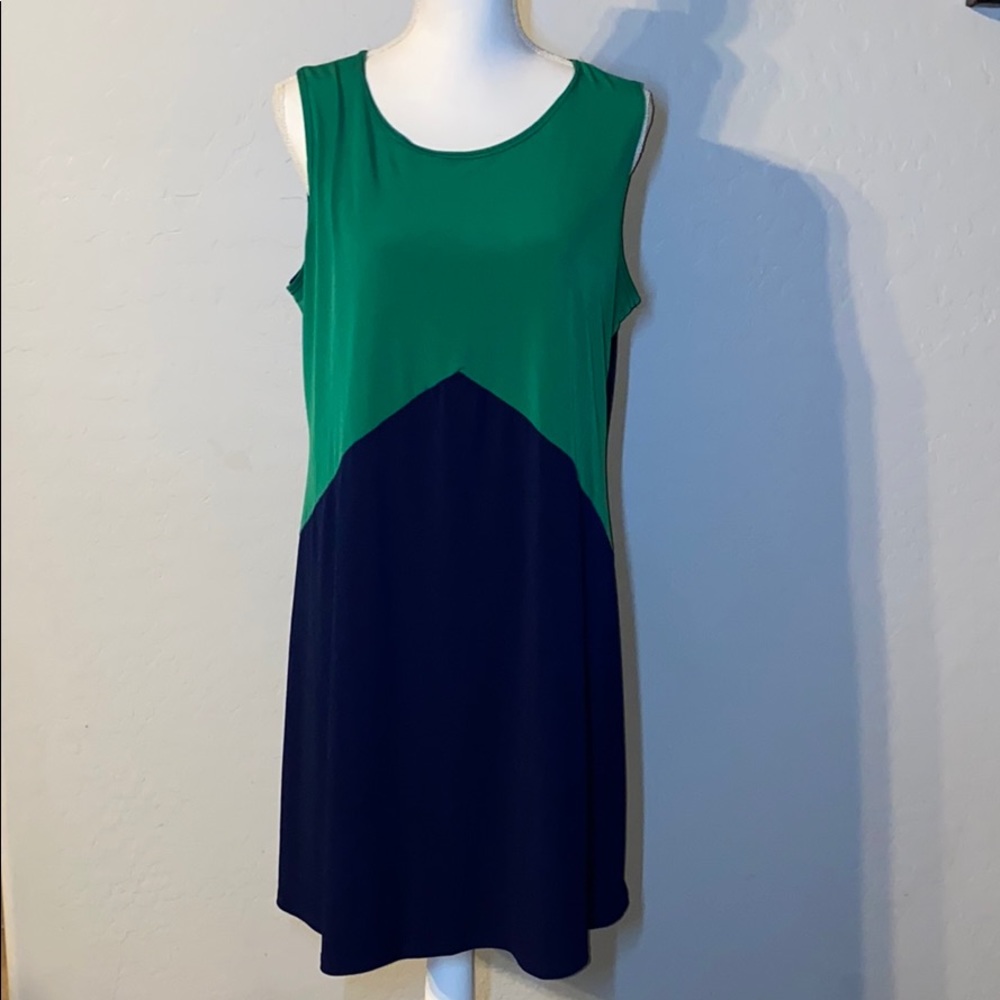 Green and Blue Dress